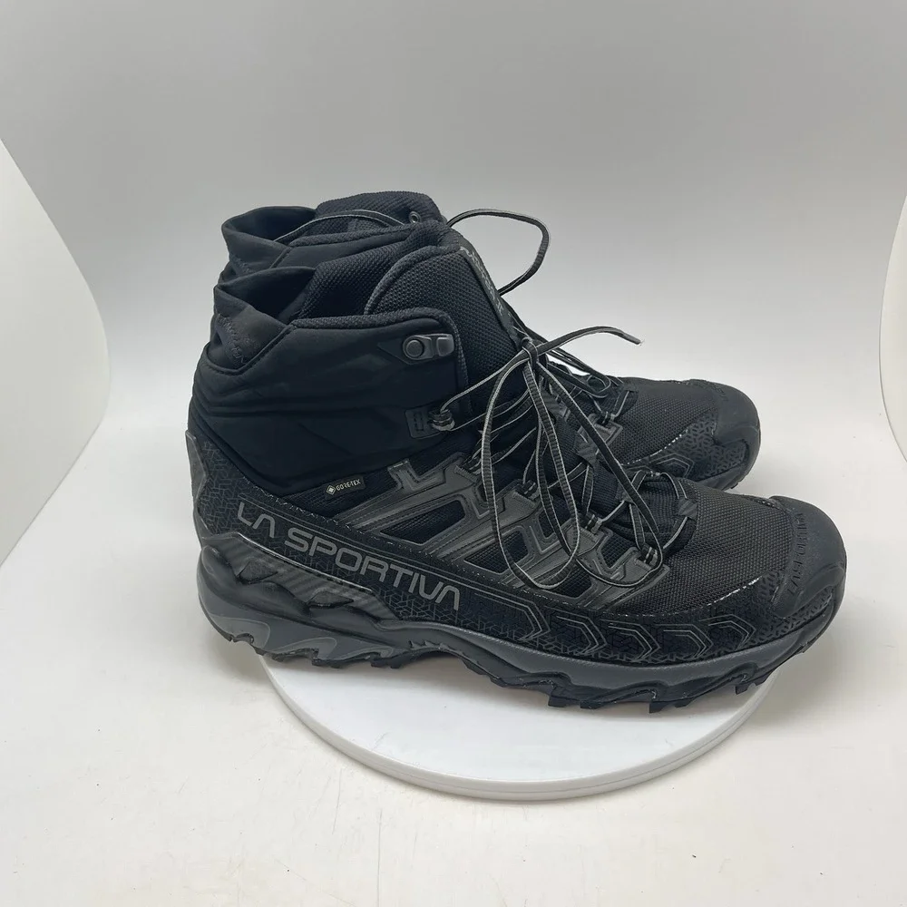 La Sportiva Ultra Raptor II Mid GTX Boots Mens 13.5 Black Trail Hiking Shoes